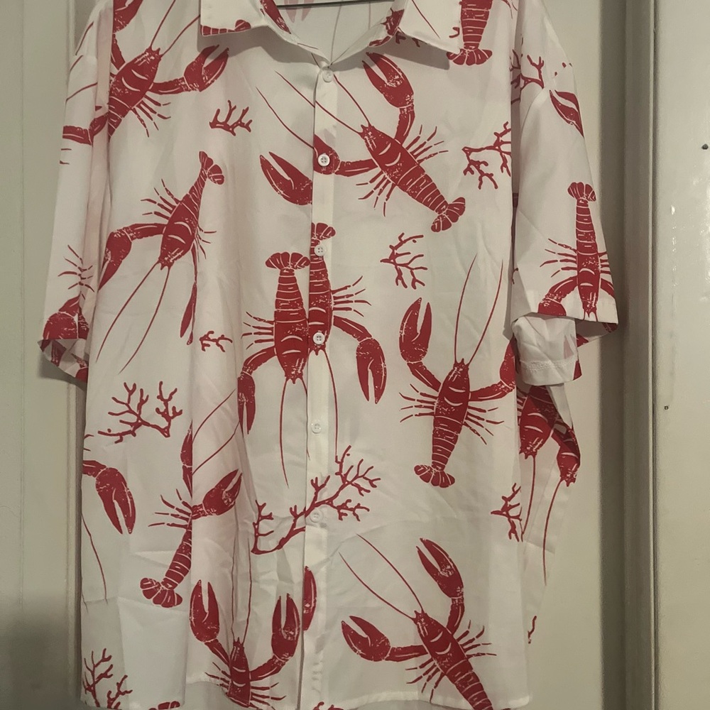 Red Lobster Print Shirt